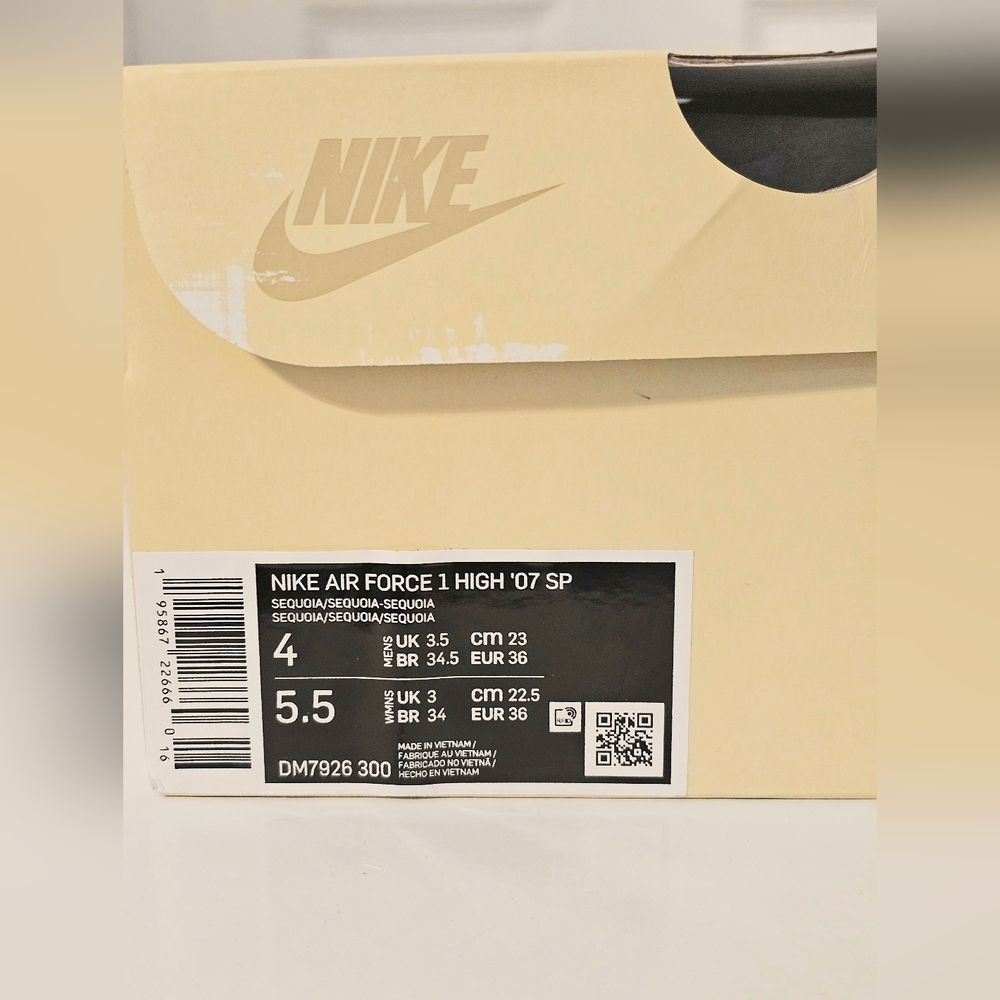 Nike Air Force 1 High "07 SP Sequoia Billie Eilish - Picture 11 of 15